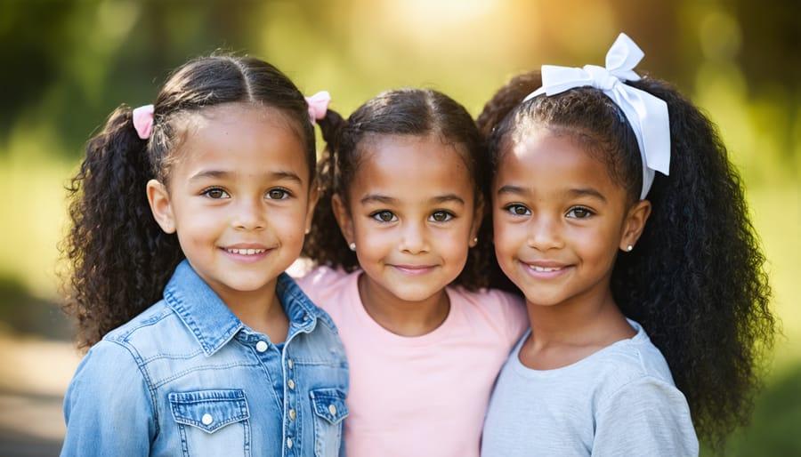 Diverse volunteers working together at community charity event organizing supplies