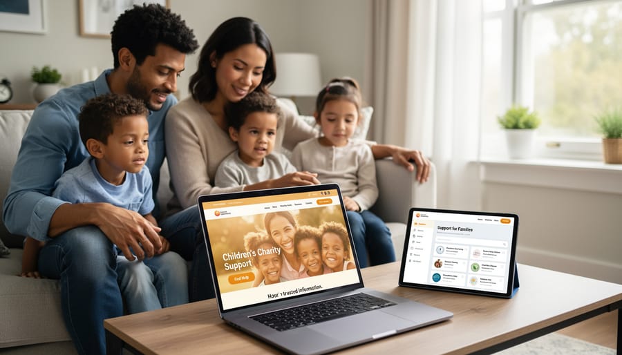Woman reading content on tablet at home desk with natural lighting